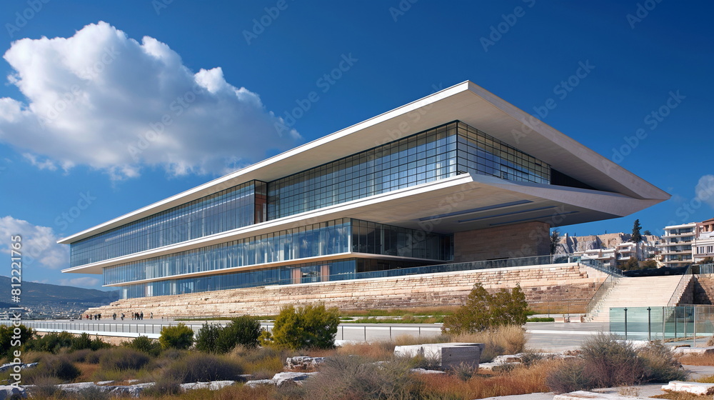 Acropolis Museum Athens Greece By Day Under the br_009 Acropolis Museum Athens Greece By Day Under the br_009
