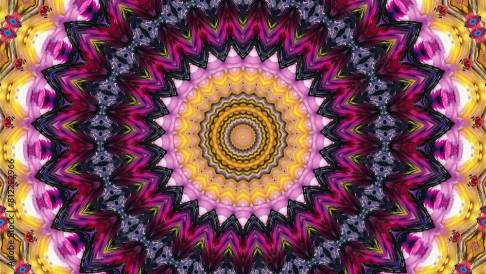 colorful mandalas, Psychedelic patterns, abstract visuals, VJ loop, dynamic background, projection mapping, Kaleidoscope, concert, Party, stage designs, vibrant colors, music clip ,creative design