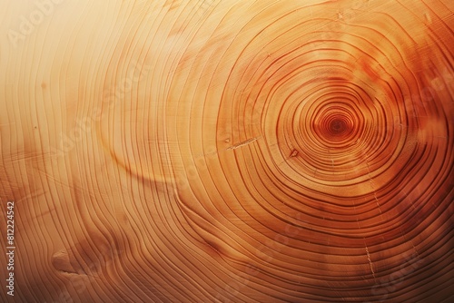High-resolution image showcasing the intricate growth rings of a tree, highlighted by a warm, glowing light that accentuates the natural patterns and grain of the wood surface