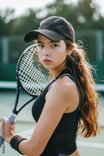 girl tennis player athlete © id512