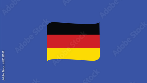 Free Download Germany Emblem Ribbon European Nations 2024 Teams Countries European Germany Football Symbol Logo Design Vector Illustration - GFXLoad
