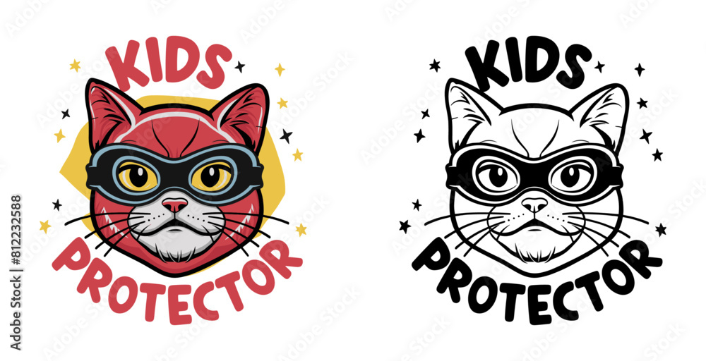 cat lovers vector illustration typography, kids protector cat lovers vector illustration typography, kids protector