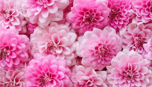 beautiful pink flowers background seamless wallpaper pattern © Susan
