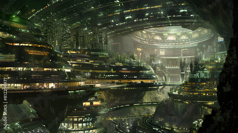 Futuristic Underground City: Human Ingenuity Pushes Boundaries of Habitability