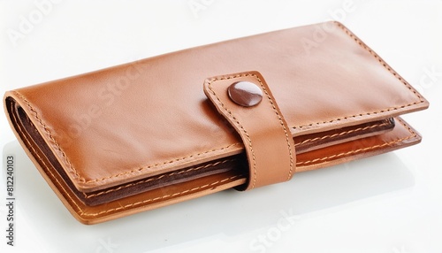 leather wallet isolated on white