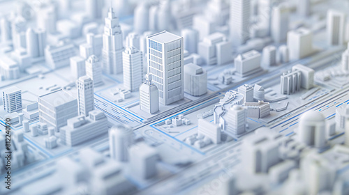 Highly Detailed 3D Miniature City Model