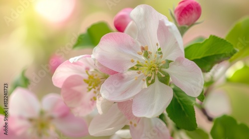 Amazing apple blossom  stock photo