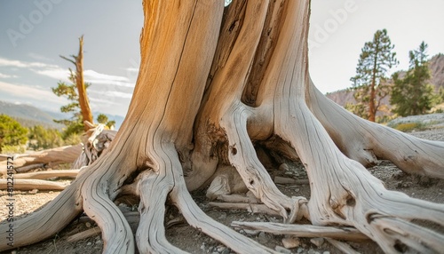 close up of a details of a pine tree ancient bristlecone pine forest white mountains wilderness inyo national forest california usa