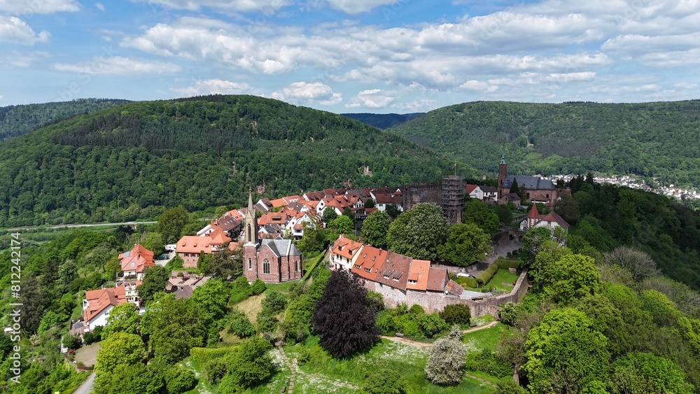Luftaufnahme von Dilsberg