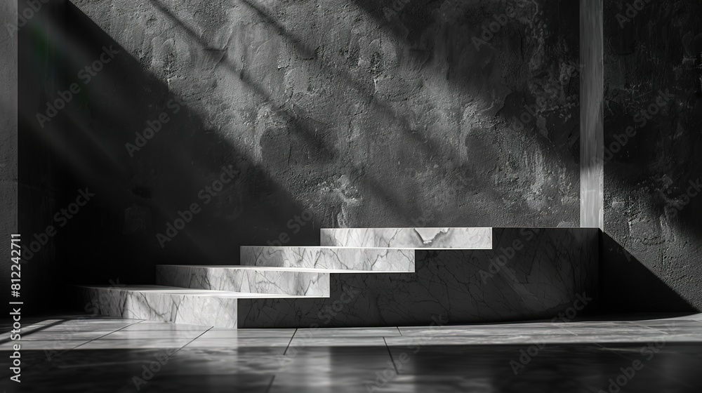 Gray background for product presentation with beautiful lights and shadows Gray background for product presentation with beautiful lights and shadows