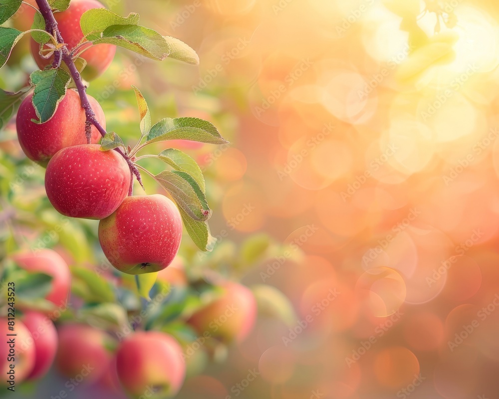 Obraz premium Tree Laden With Red Apples