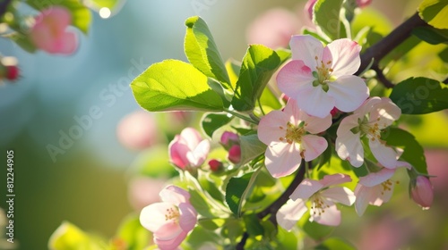 Amazing apple blossom  stock photo