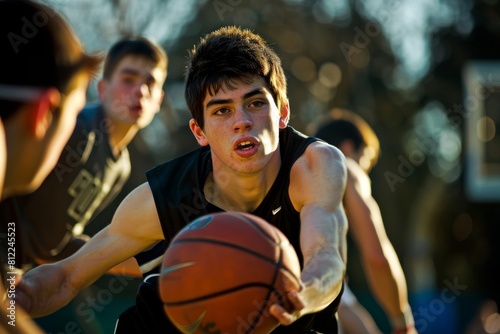 College Basketball Training: Student Athlete on the Court © Marija