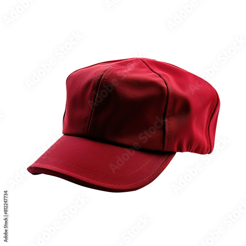 red hat isolated on transparent background, clipping path, png, 