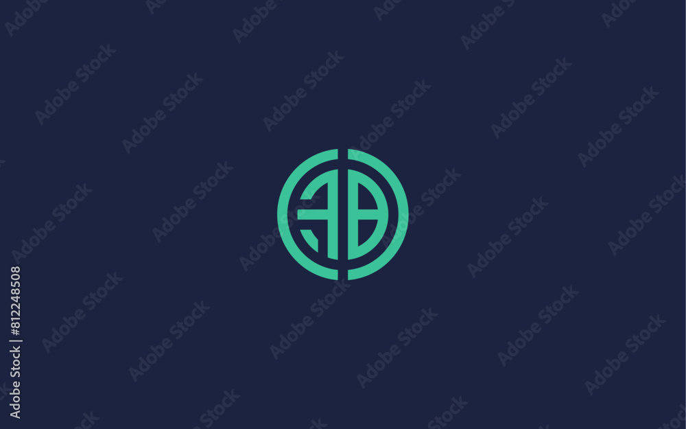 letter fb with circle logo icon design vector design template inspiration