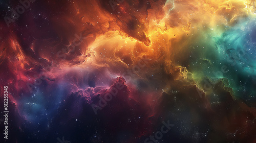 Cosmic Kaleidoscope Journeying Through Nebula Burst s Colorful Depths