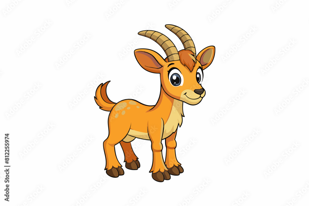 ibex cartoon vector illustration ibex cartoon vector illustration