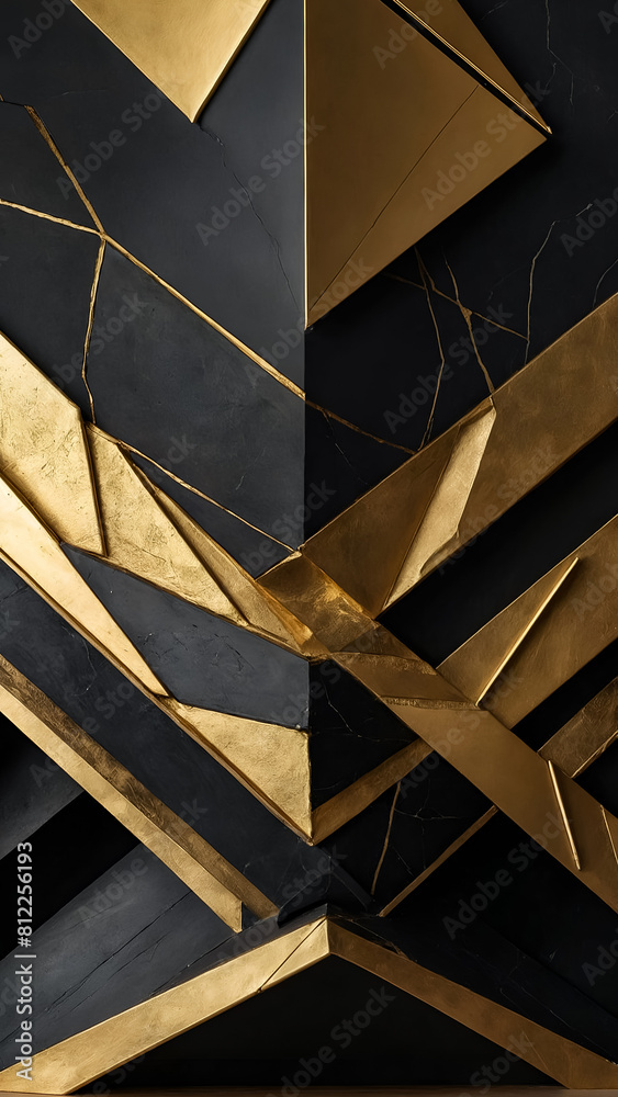 Obraz premium Golden abstract vertical wallpaper