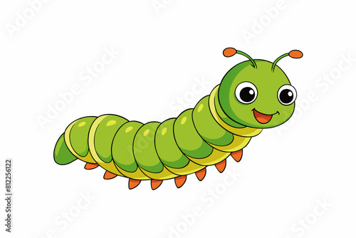 io moth cartoon vector illustration