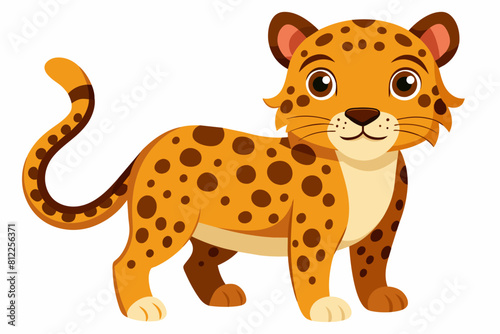 jaguar cartoon vector illustration