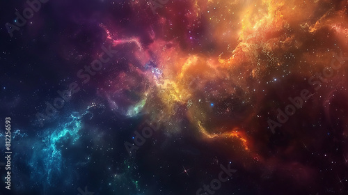Cosmic Kaleidoscope Journeying Through Nebula Burst s Colorful Depths