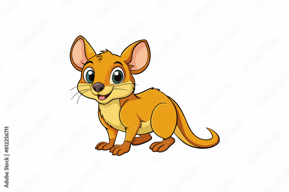 kangaroo rat cartoon vector illustration kangaroo rat cartoon vector illustration