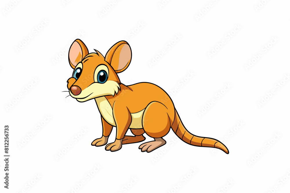 kangaroo rat cartoon vector illustration kangaroo rat cartoon vector illustration