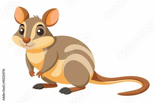 kangaroo rat cartoon vector illustration