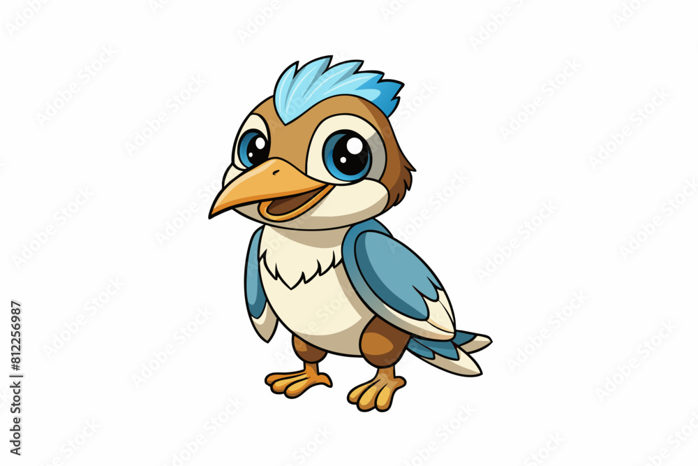 kookaburra bird cartoon vector illustration kookaburra bird cartoon vector illustration