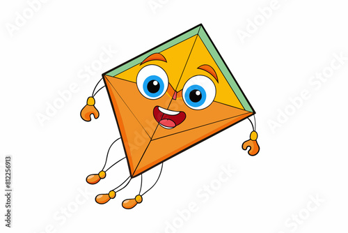 kite bird cartoon vector illustration