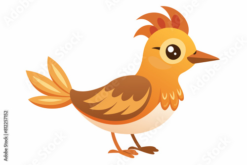 lark bird cartoon vector illustration