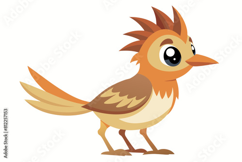 lark bird cartoon vector illustration