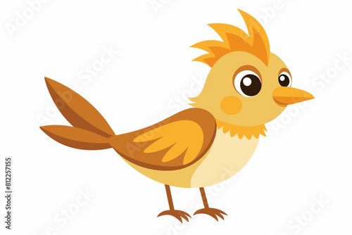 lark bird cartoon vector illustration