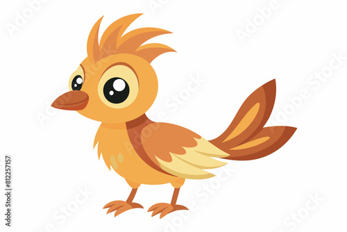 lark bird cartoon vector illustration