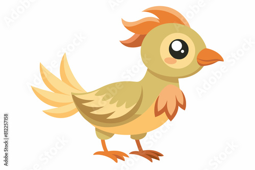 lark bird cartoon vector illustration
