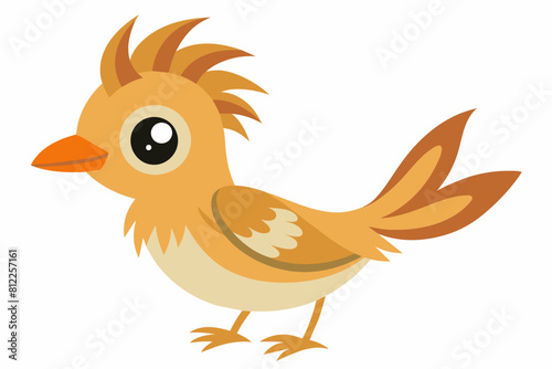 lark bird cartoon vector illustration