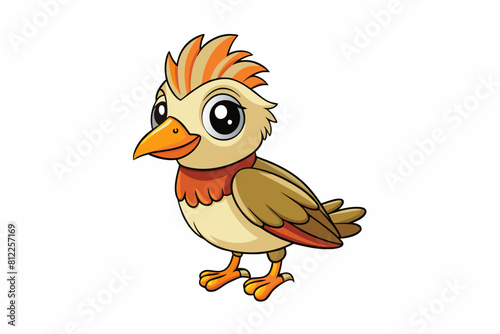 lark bird cartoon vector illustration