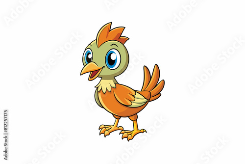 lark bird cartoon vector illustration