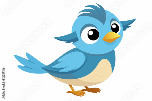 lark bird cartoon vector illustration