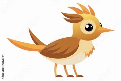 lark bird cartoon vector illustration