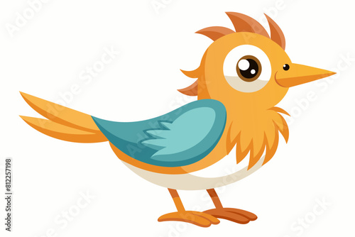 lark bird cartoon vector illustration