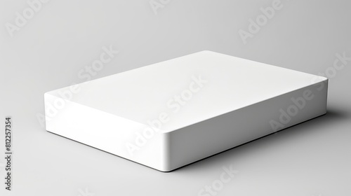 A white box with a white background © DX