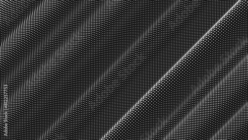 Point wave diagonal texture. Abstract dot background. Technological cyberspace background.