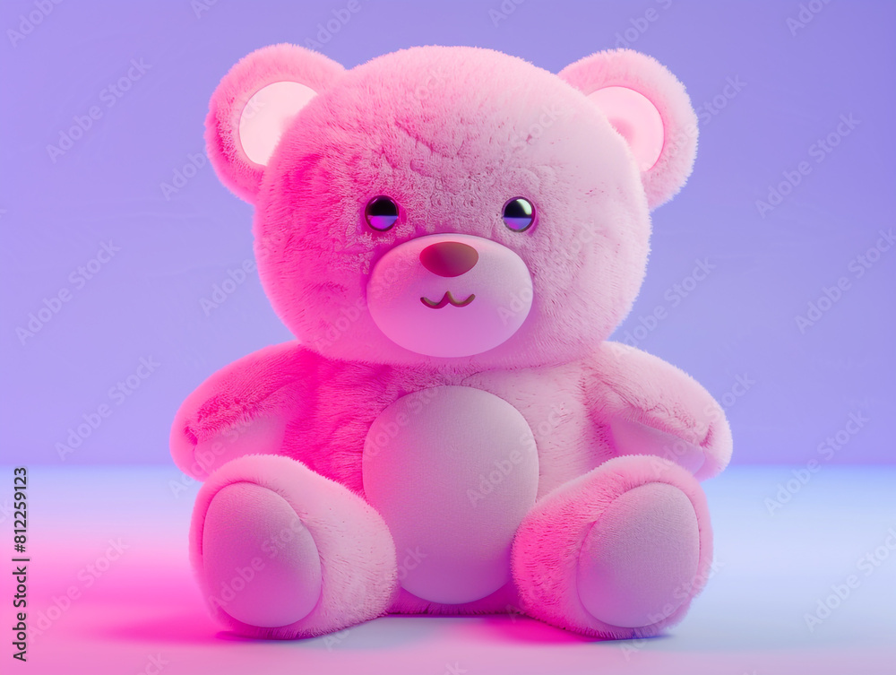 Cute kawaii squishy bear plush toy with realistic texture.
Cute kawaii squishy bear plush toy with realistic texture.