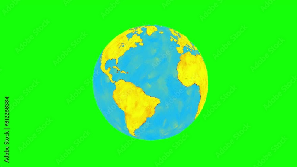 Earth globe smooth crayon drawing pulsing fast version greenbox. Cartoon animation. Hand drawn texture, dynamic, cartoon on green screen background for any use. Seamless loop. Earth globe smooth crayon drawing pulsing fast version greenbox. Cartoon animation. Hand drawn texture, dynamic, cartoon on green screen background for any use. Seamless loop.