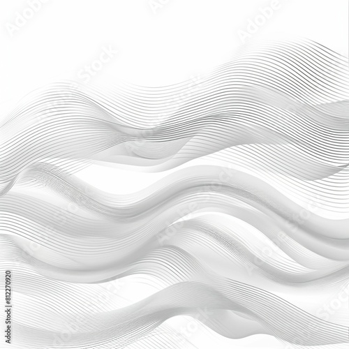 White Background With Wavy Lines © Gerges