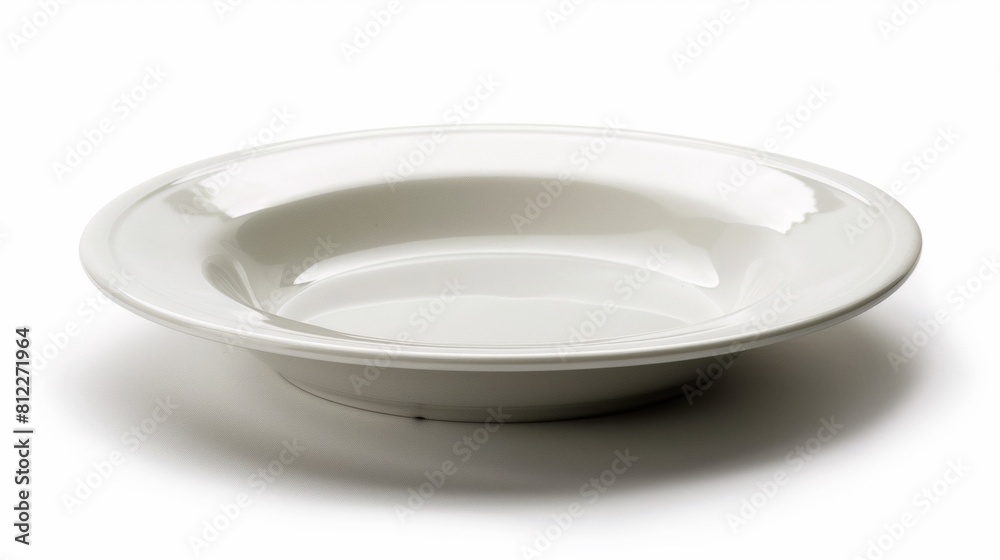 A white bowl on a table with no food in it, AI A white bowl on a table with no food in it, AI