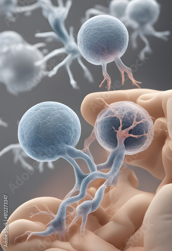 3d rendered illustration of a bacteria