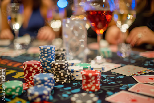 Host a themed event where attendees can participate in tournaments using custom-designed casino chips and playing cards