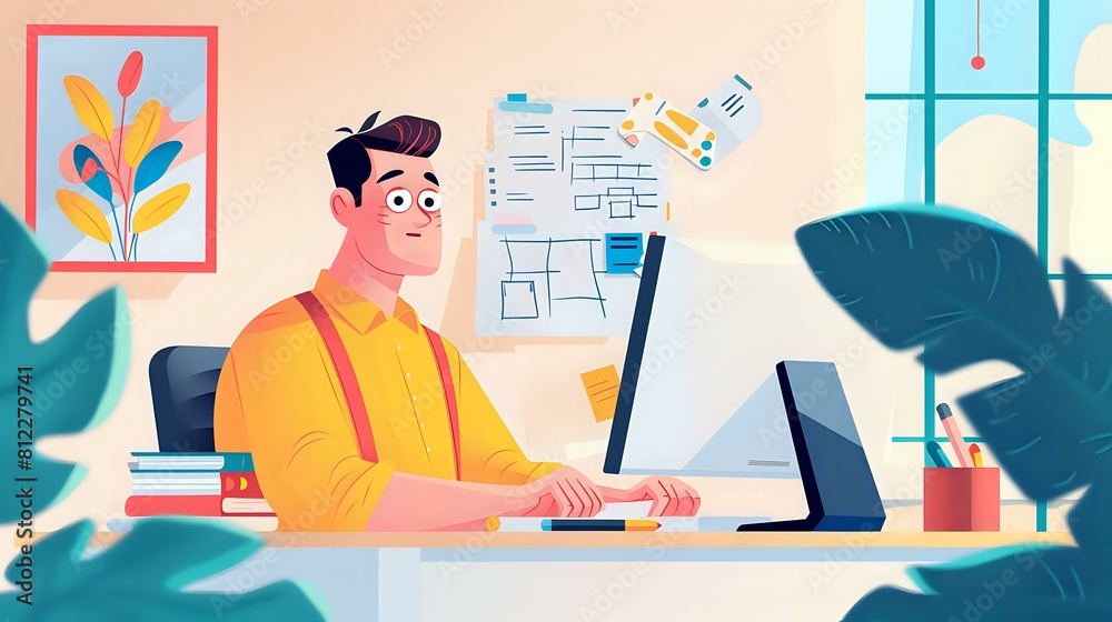 Keen attention to detail: Accounting Coordinator at work Keen attention to detail: Accounting Coordinator at work